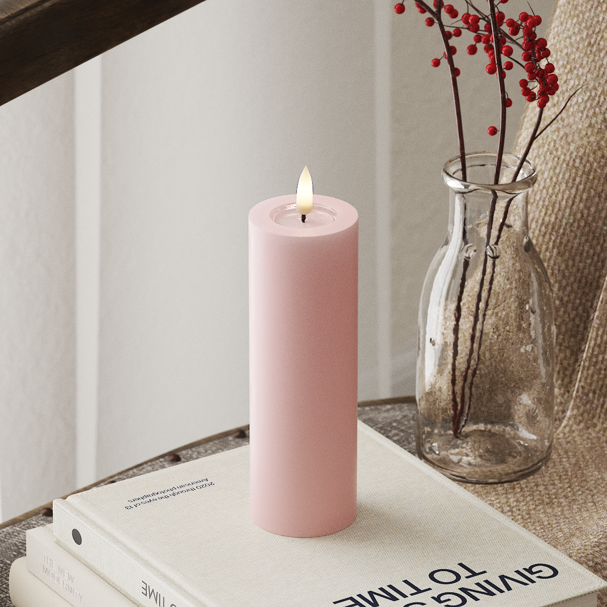 ROSE LED CANDLE 5.08x15.24 CM