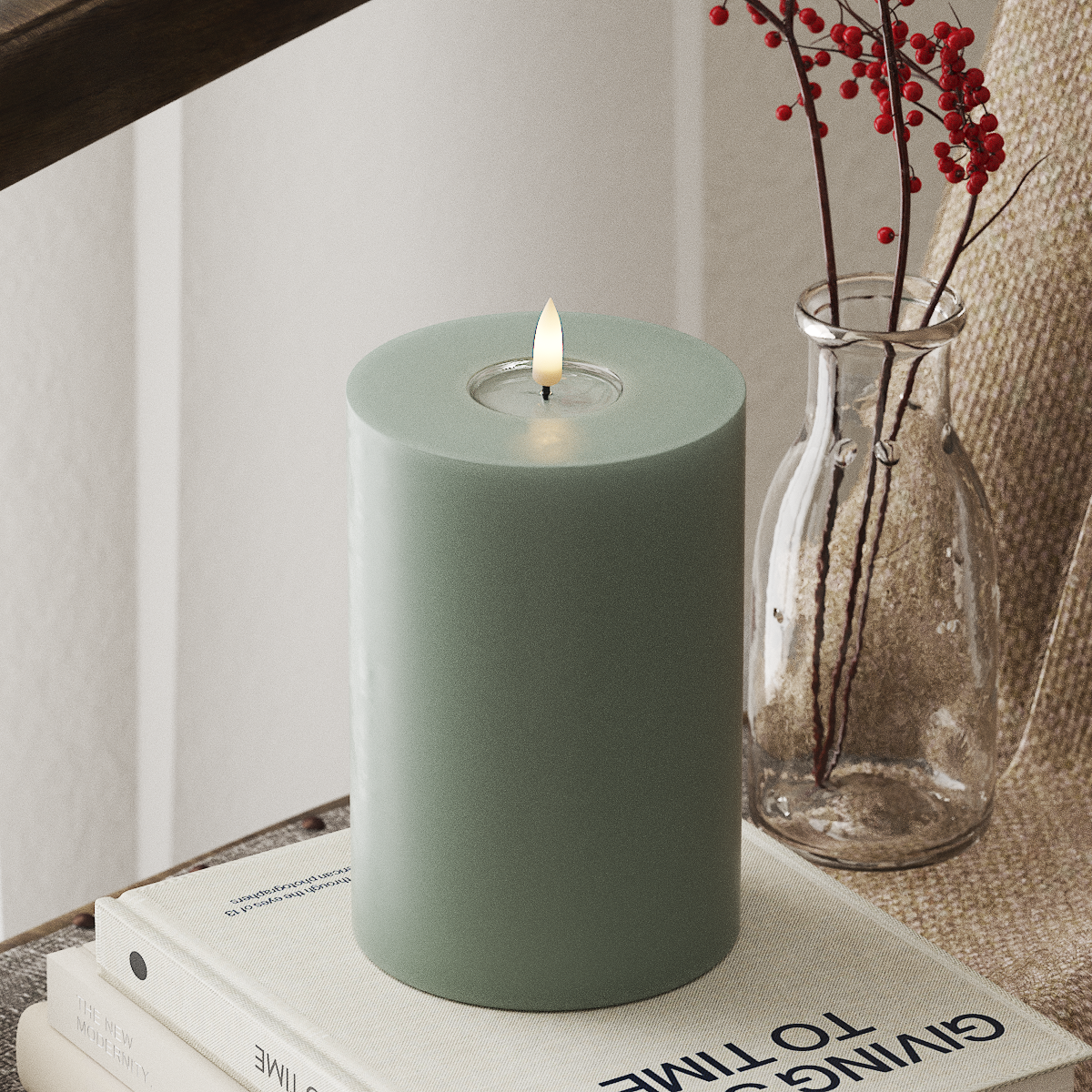 SAGE OUTDOOR LED CANDLE 10.16x15.24 CM