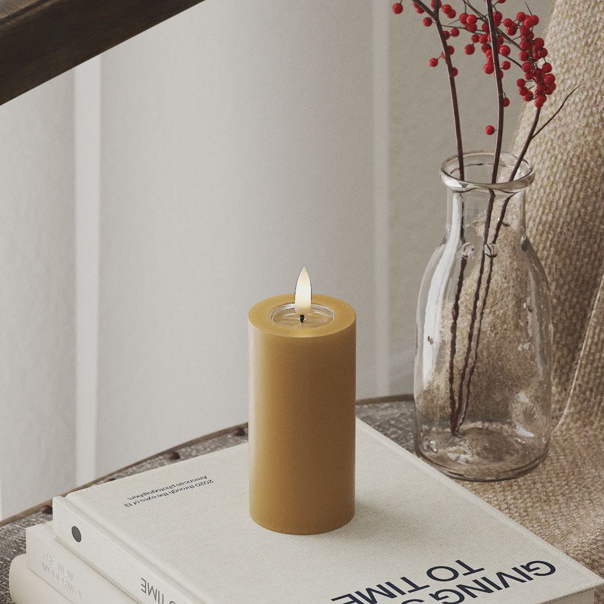 CURRY LED CANDLE 5.08x10.16 CM