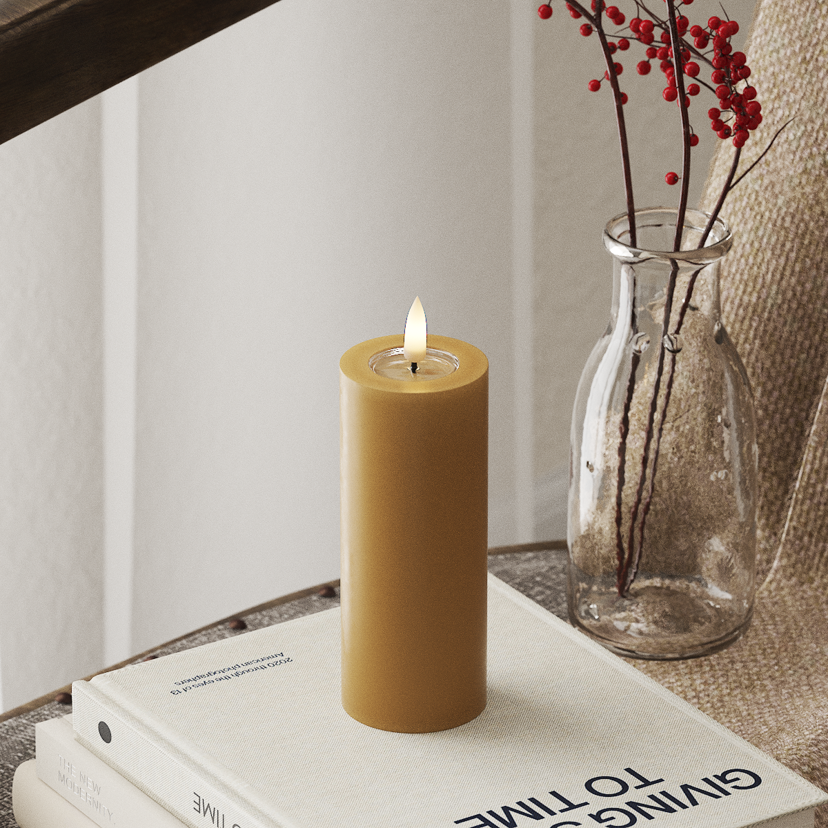 CURRY LED CANDLE 5.08x12.7 CM