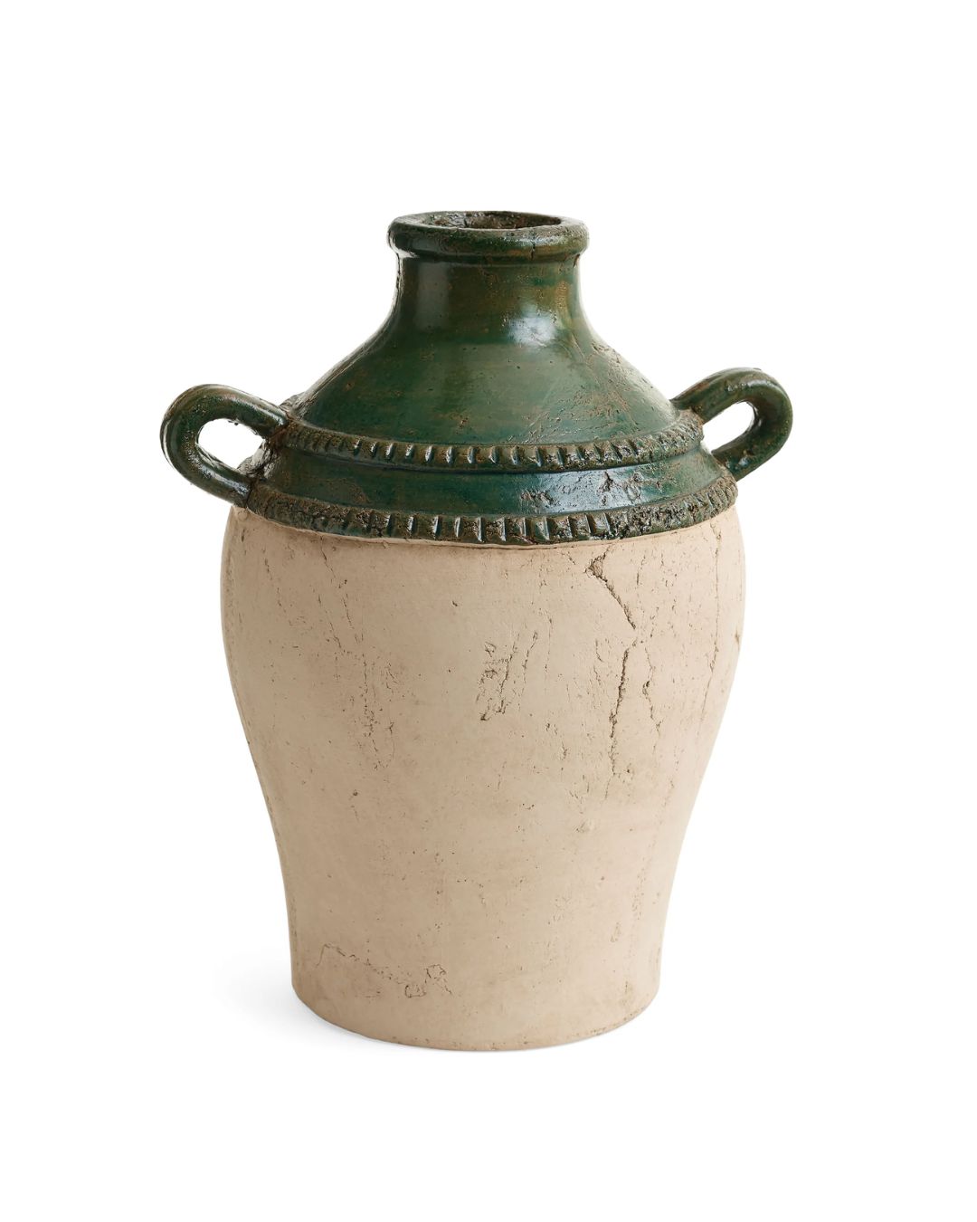 Natural/Green Vase Narrow