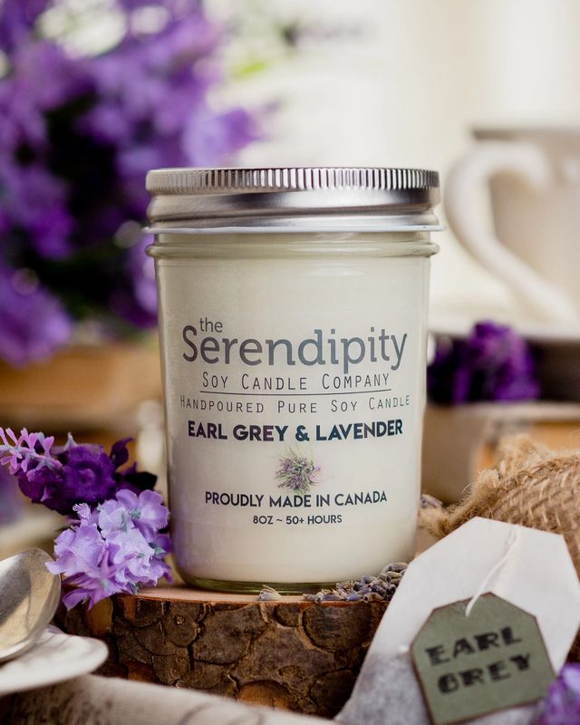 8oz Candle-Earl Grey &amp; Lavender