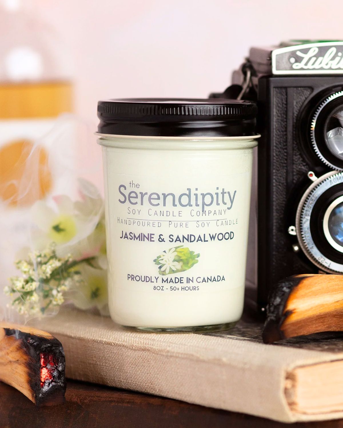 8 oz Candle - Jasmine &amp; Sandalwood