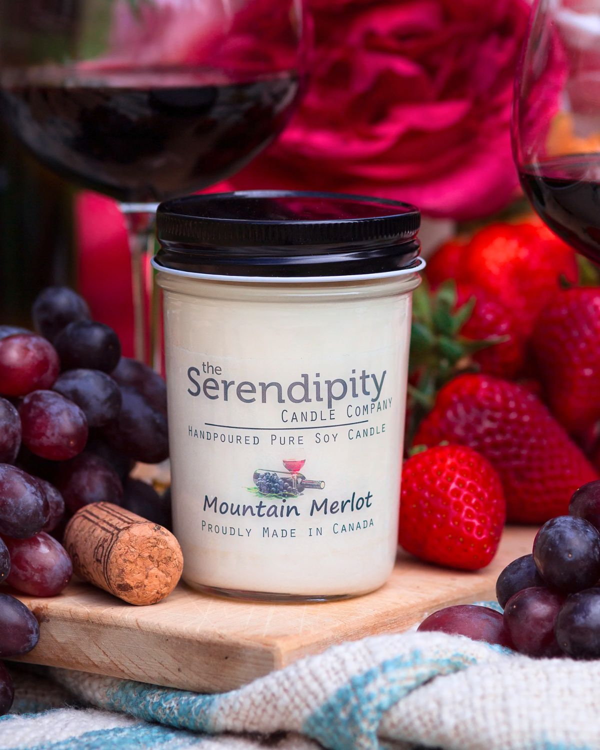 8oz Candle - Mountain Merlot