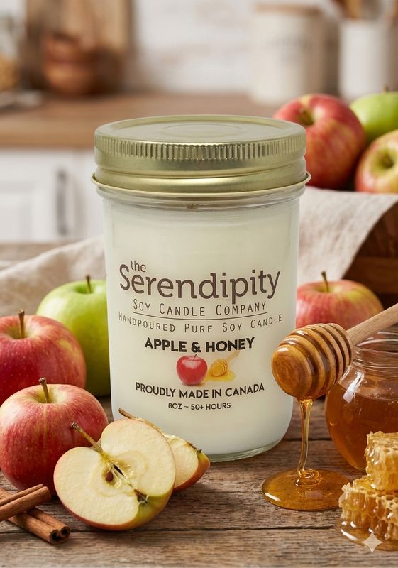 8oz Candle - Apple &amp; Honey