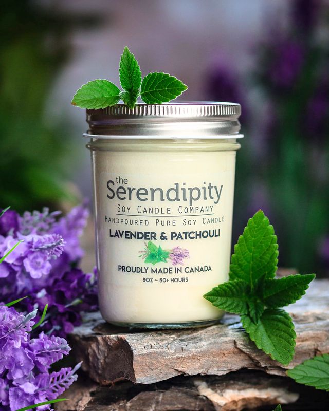 8oz Candle - Lavender Patchouli