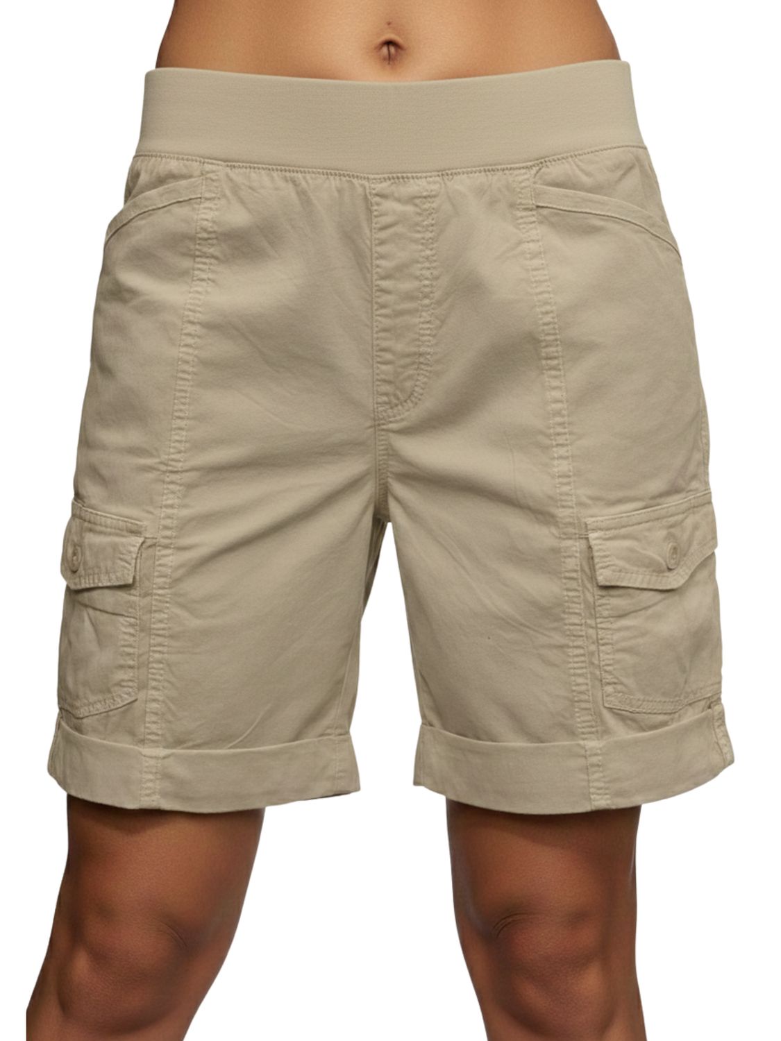 Poplin Bermuda Short, Colour: Almond, Size: 5