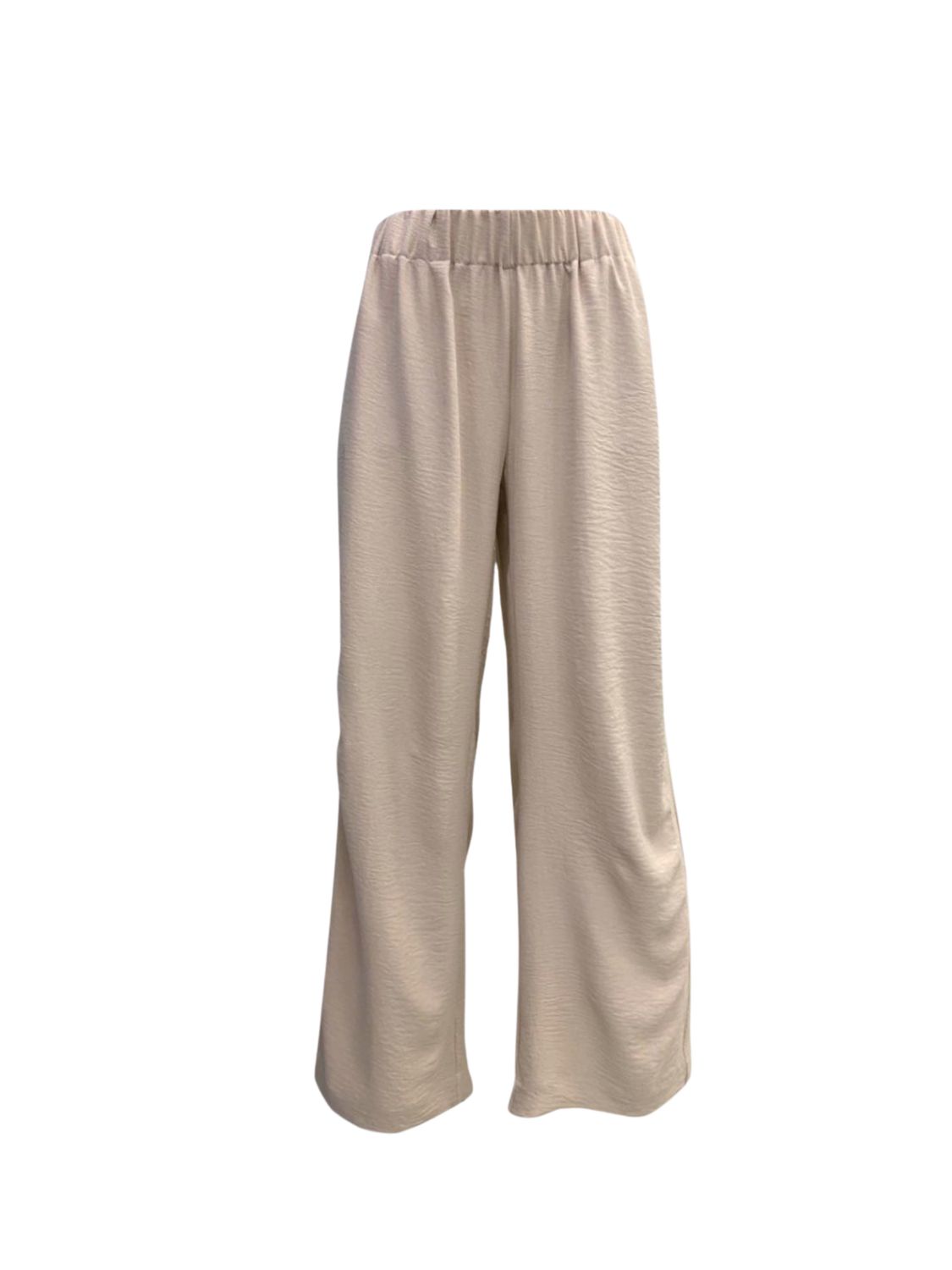 Wide Leg Pant, Colour: Wheat, Size: Small