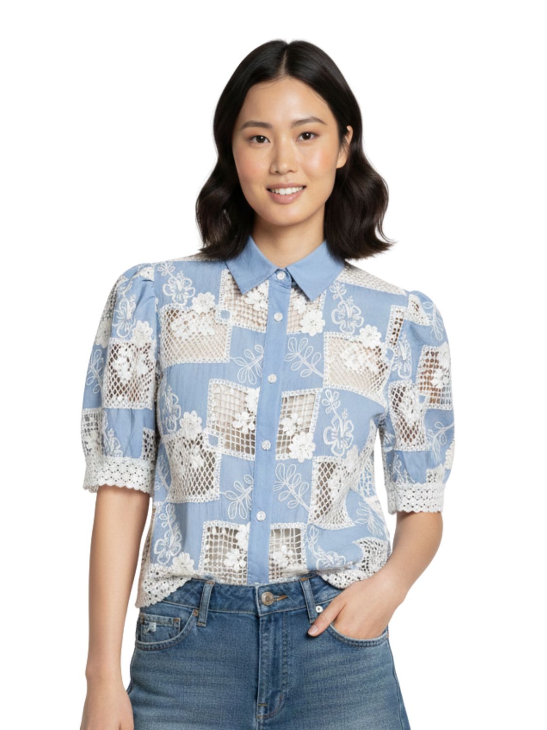 Lace Patch Shirt