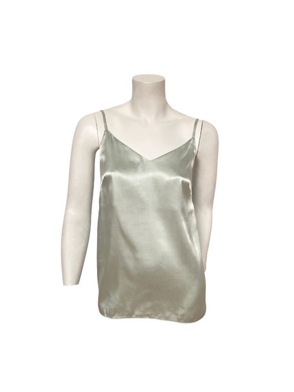 Satin Cami Top With V-Neckline - DT34026