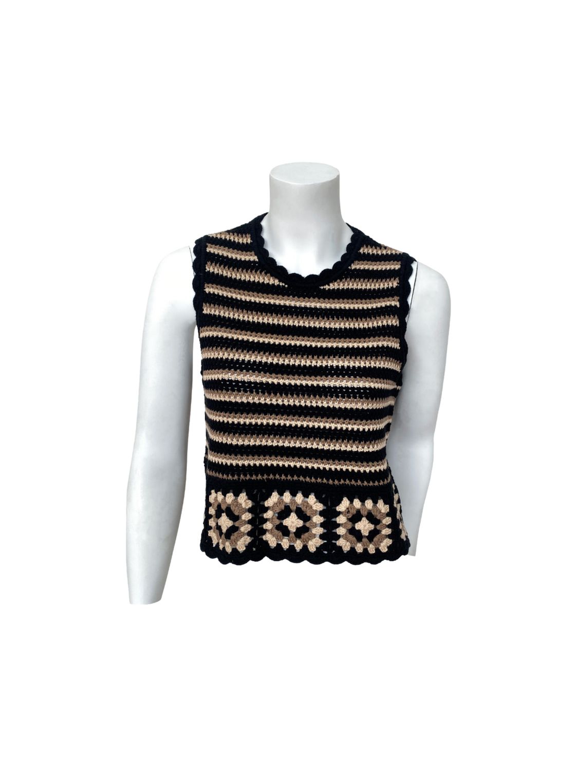 Crochet Striped Tank - DT33011