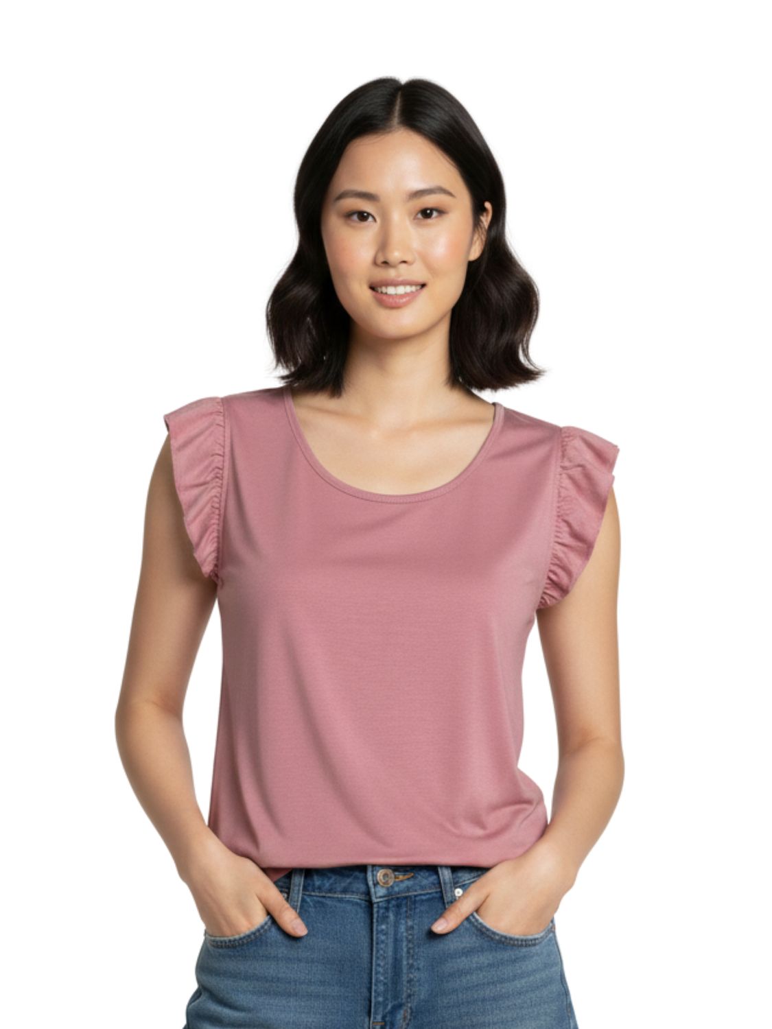 Ruffle Sleeve Top - MOQ2002