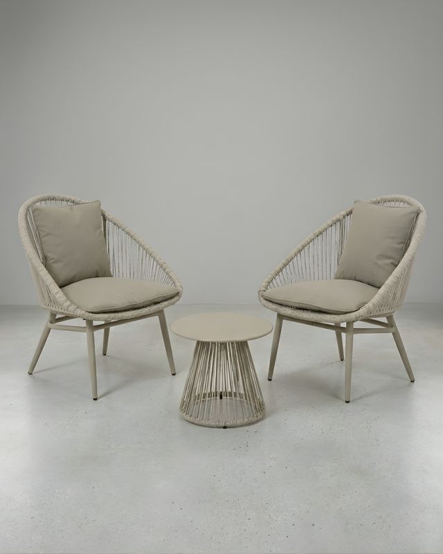 Santa Cruz Set - 2 Chairs and End Table