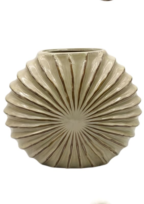 Zena Vase Beige