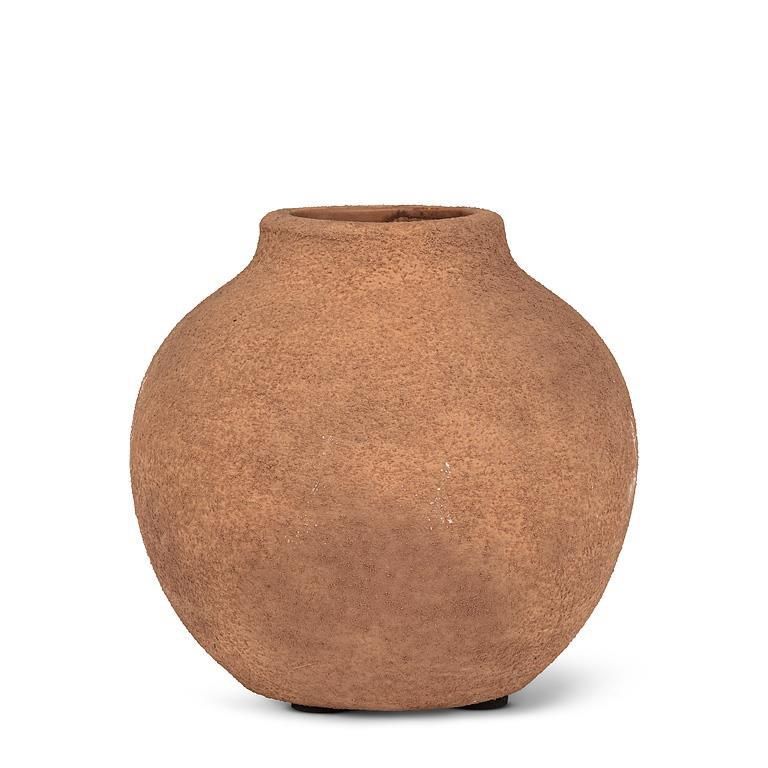 Coarse Texture Vase-Rust-4"H