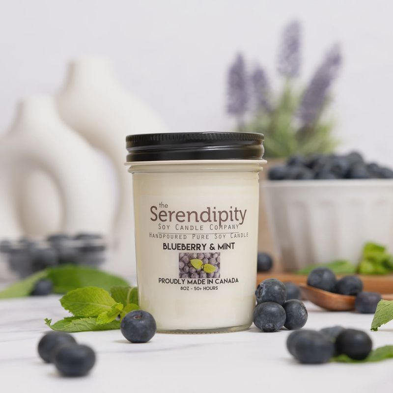 8oz Candles - Blueberry Mint