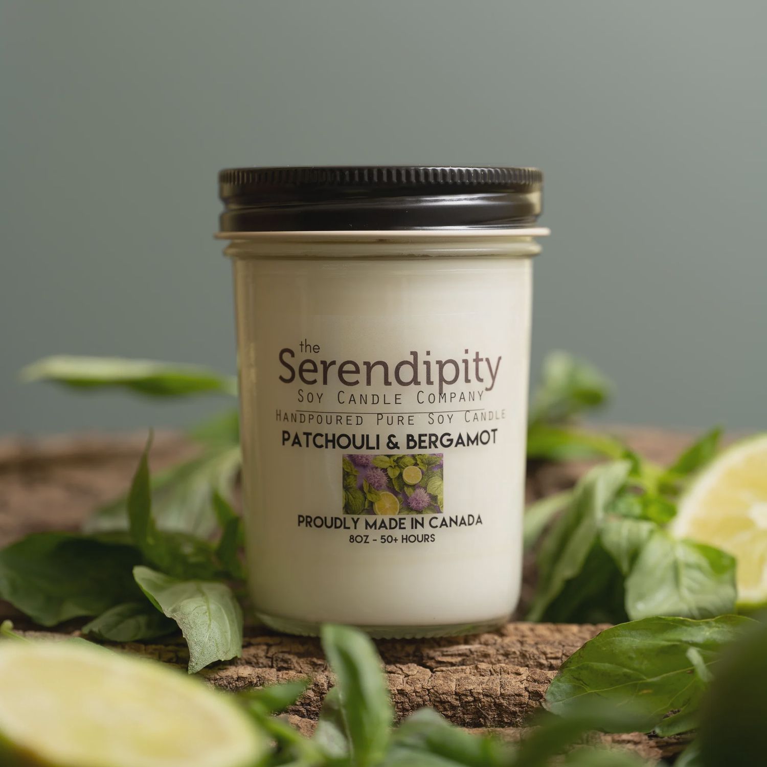 8oz Candle - Patchouli &amp; Bergamot