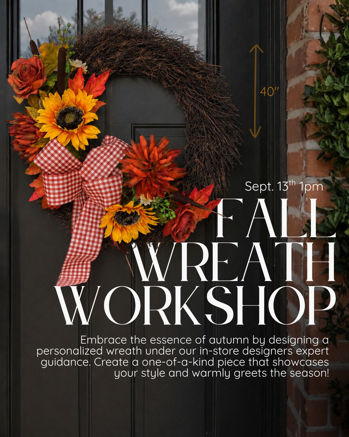 Fall Door Wreath Workshop