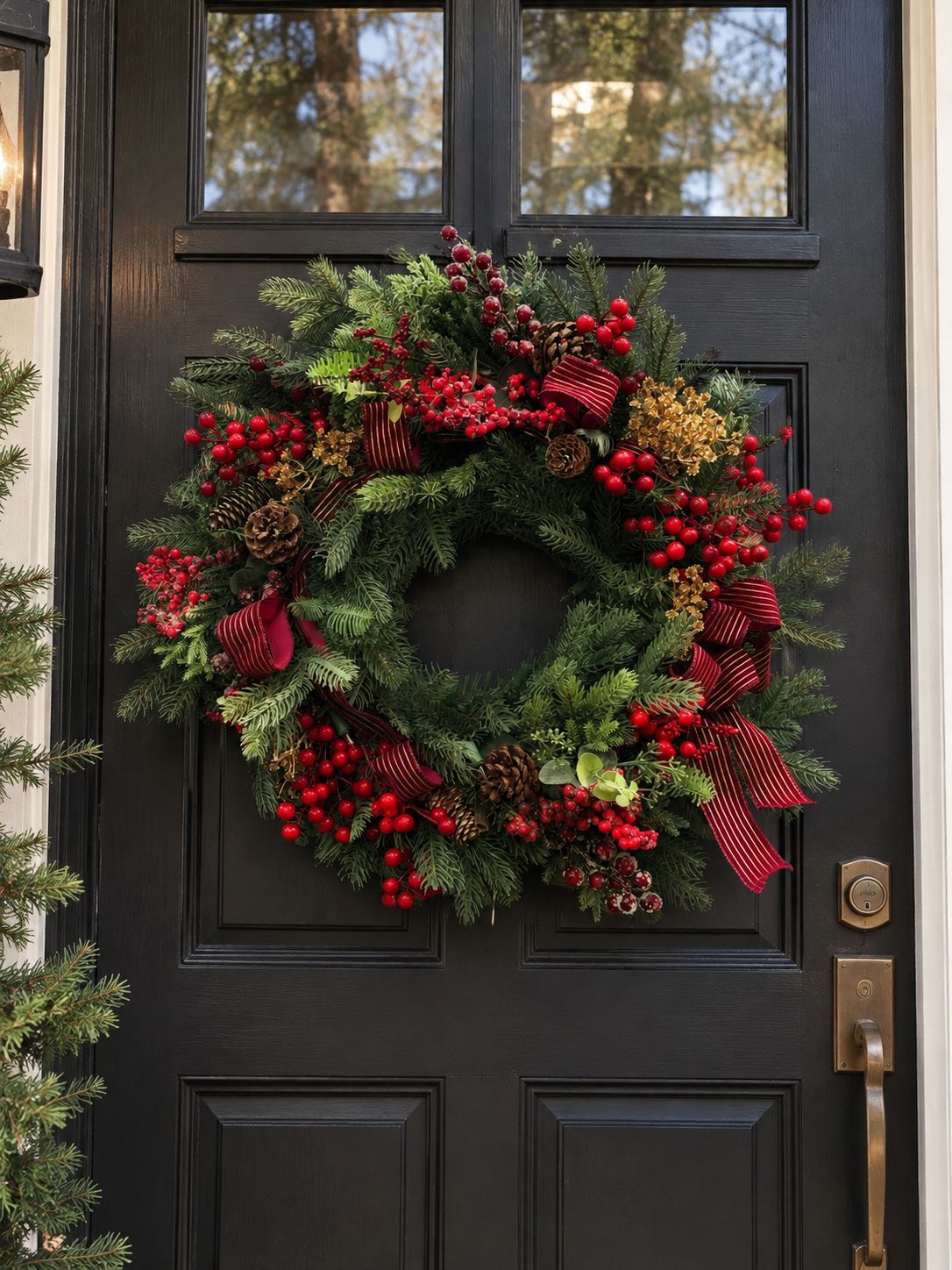 Decorate a Fresh Christmas Wreath + Learn The Art of Holiday Decorating