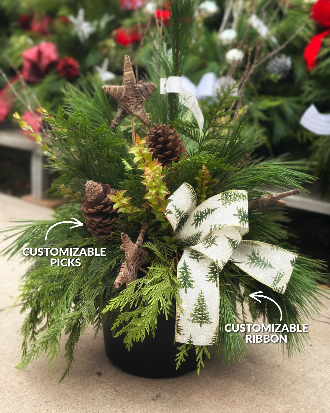 Create Your Own Holiday Urn Insert + Learn Porch Styling!