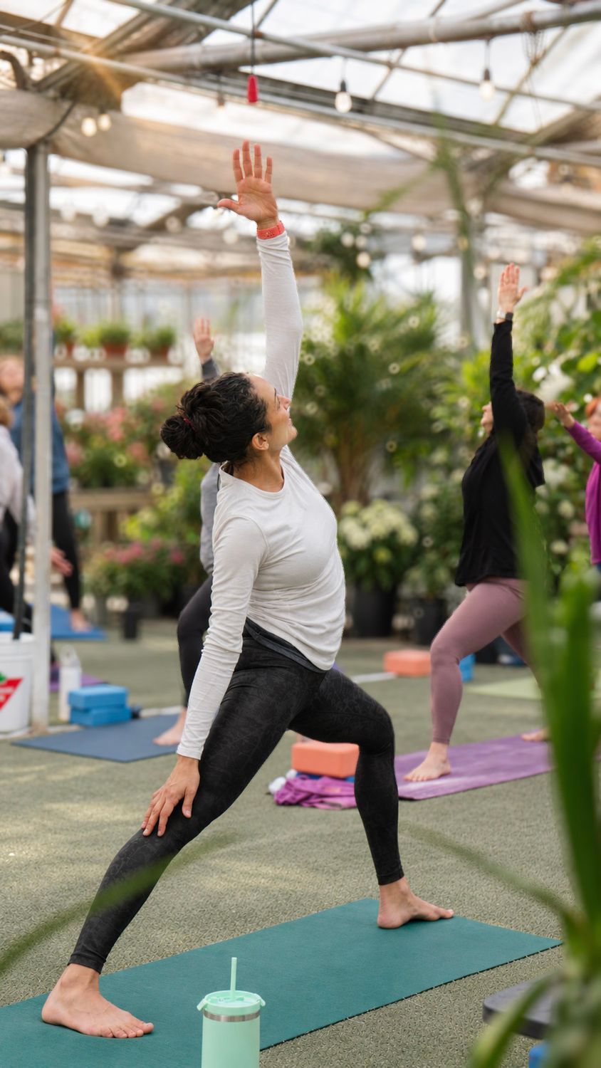 Yoga in the Greenhouse with Becca