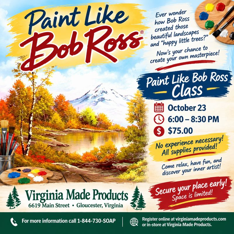 Classes/Activities Paint Like Bob Ross October 23