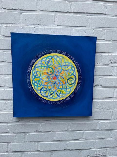 PAINTING 50cm x 50cm Keltische Knoop