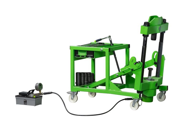 KUKKO Y-AP-75 Mobile Hydraulische Achsschenkelbolzenpresse "AXLE" mit 75 t max. Presskraft