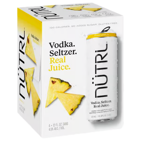 NÜTRL Vodka Seltzer Pineapple (4 Pack) NÜTRL Vodka Seltzer Pineapple (4 Pack)