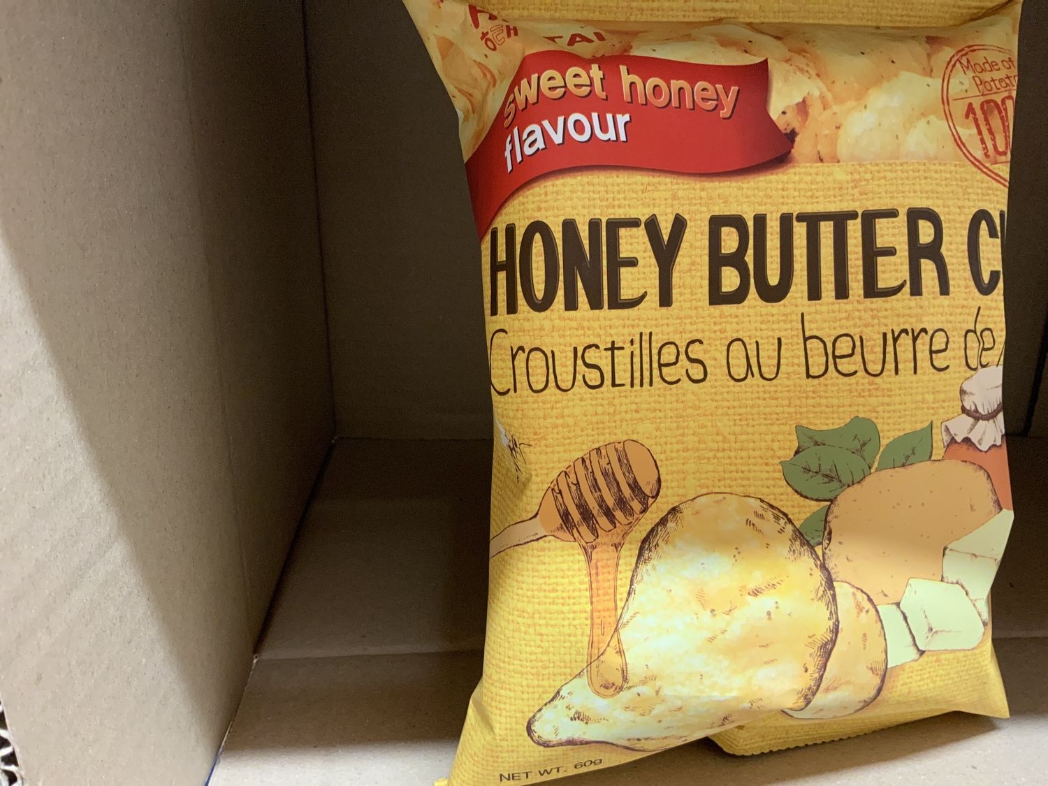 Croustilles au beurre de miel