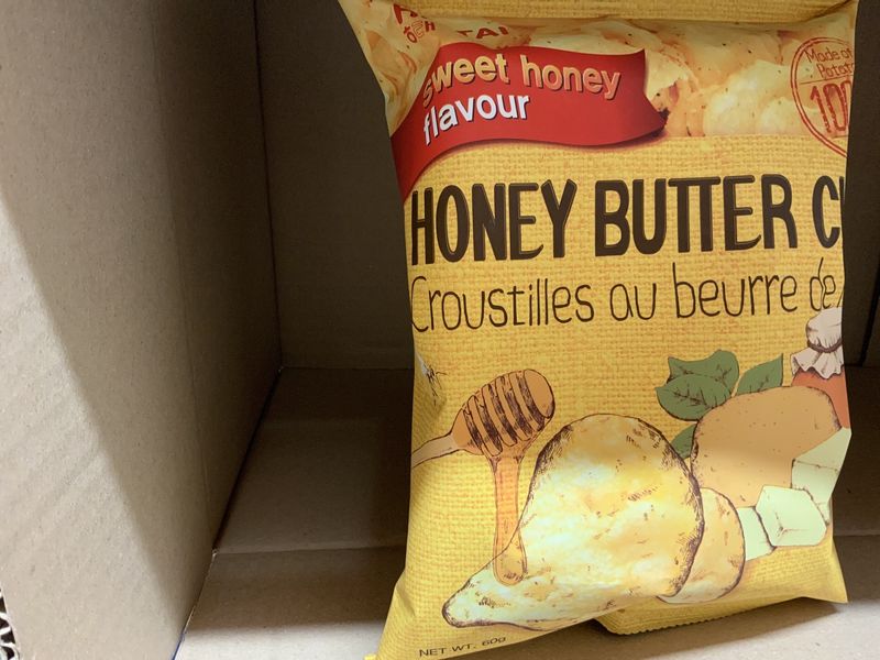 Croustilles au beurre de miel