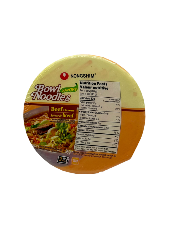 Bowl Noodles Saveur de Boeuf