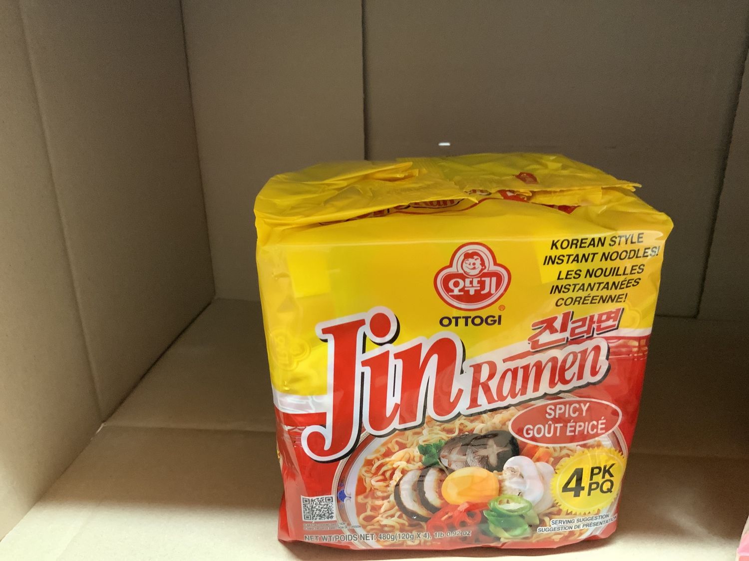 Jin Ramen (Épicé) (Paquet de 4)