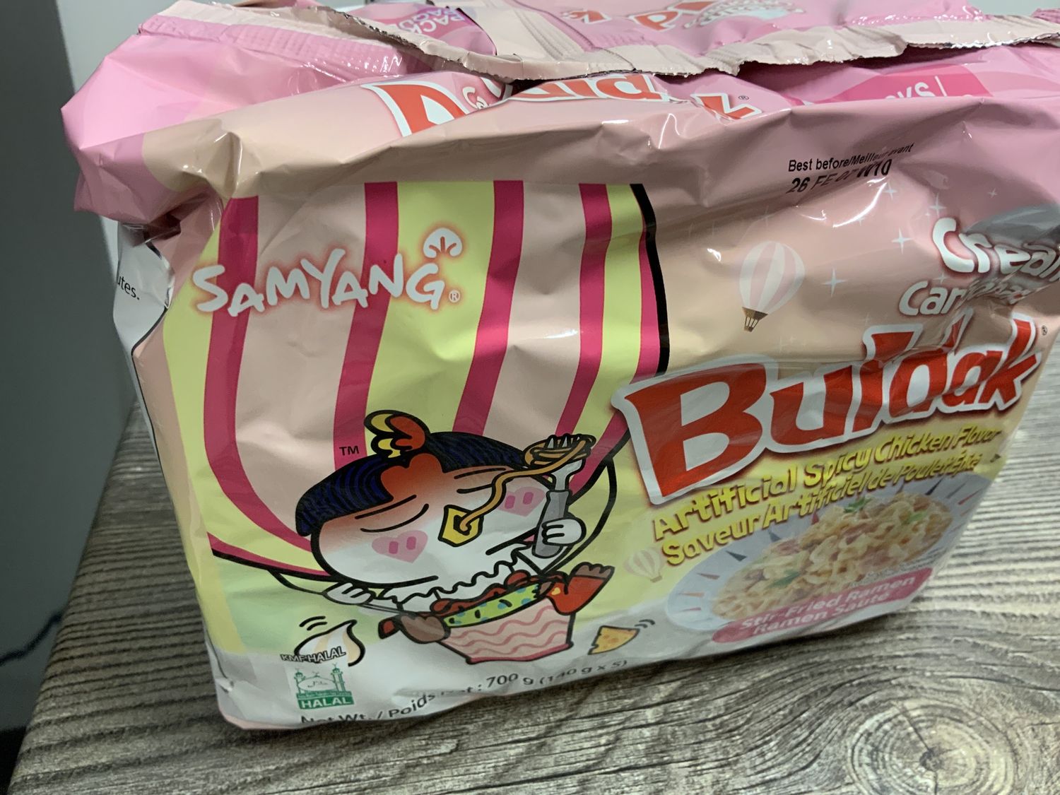 Buldak Crème Carbonara (Paquet de 5)