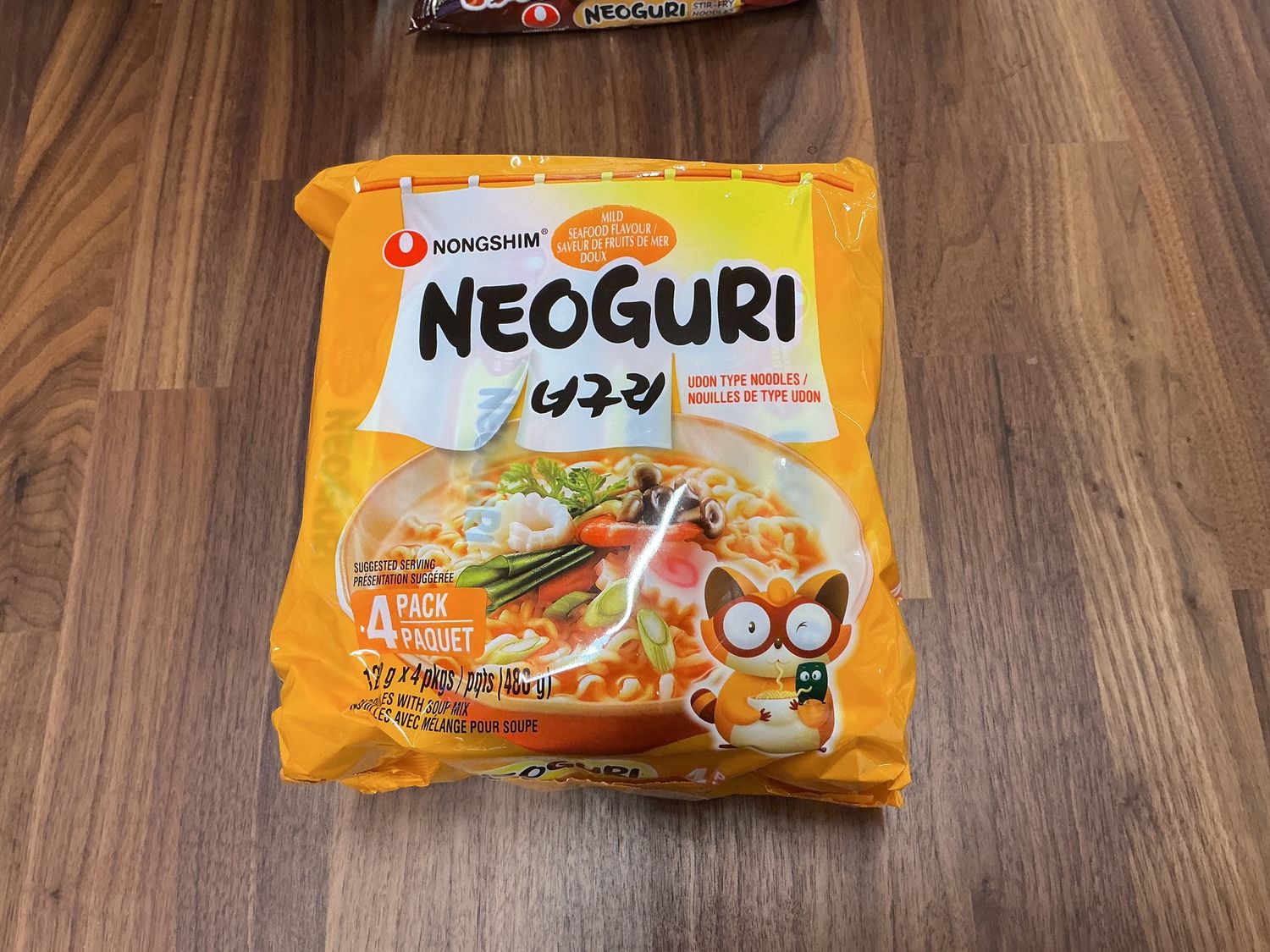 Neoguri Fruits de Mer Doux (Paquet de 4)