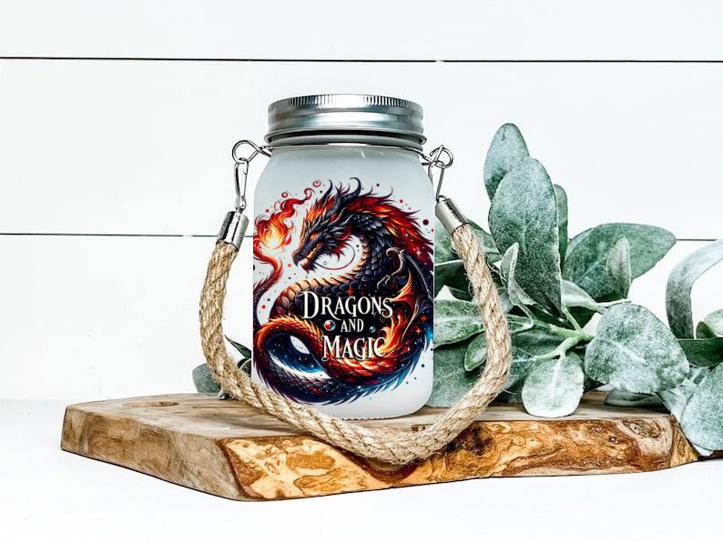 Lampion „Dragons and Magic“ – Drachenglut im Glas