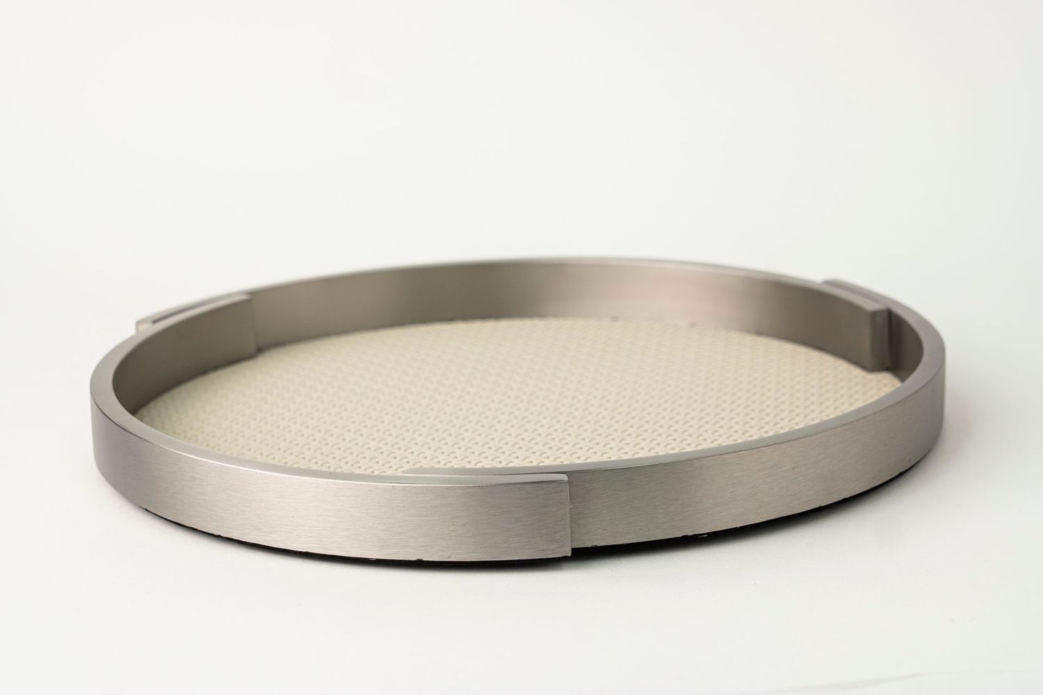 Round Leather Tray