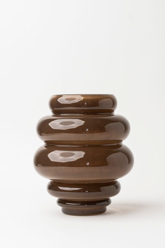 Coffee Multi-Circle Vase Tall