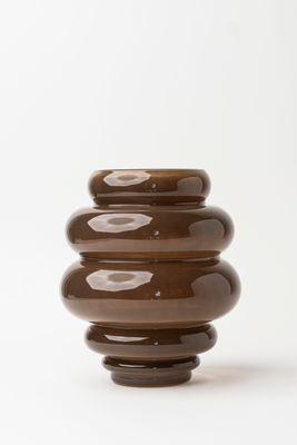 Coffee Multi-Circle Vase Tall