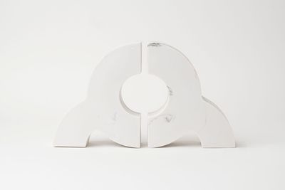 Half Round Ink Pattern Bookend