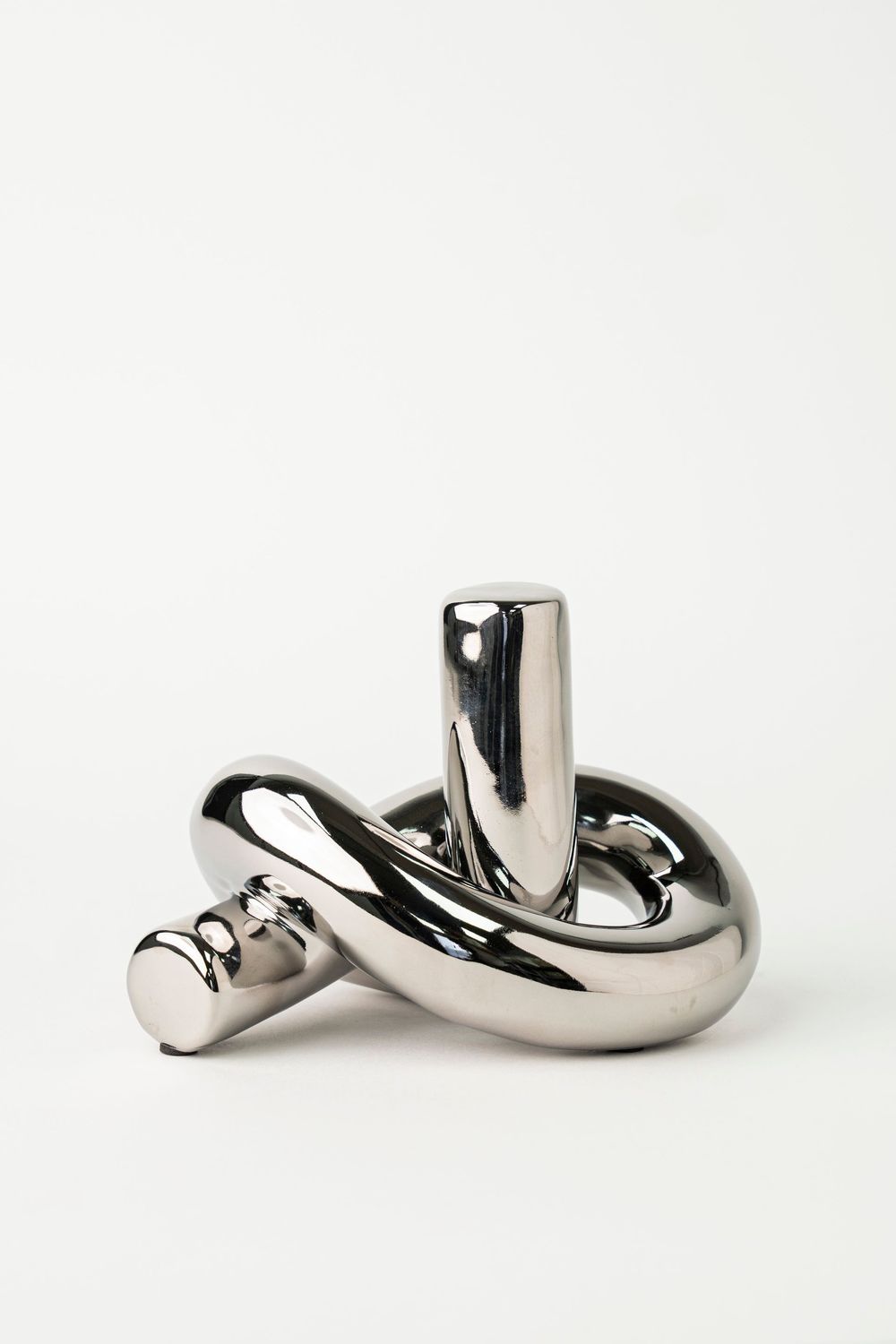 Silver Tree knot ornament-