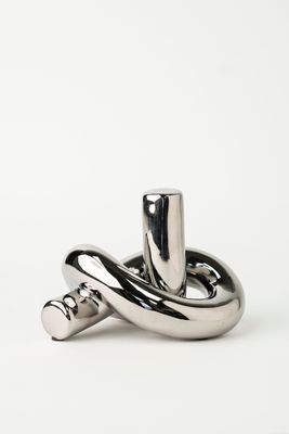 Silver Tree knot ornament-