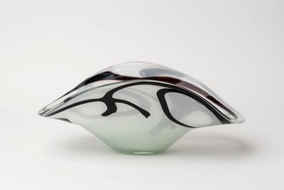 White Lined Fruit Bowl