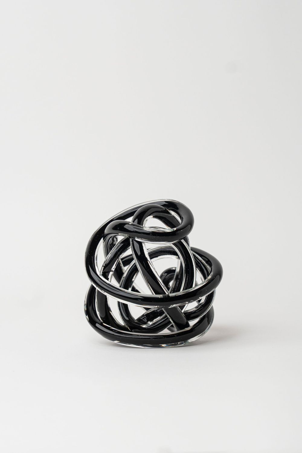 Hand-Made Glass Knots Negro - Alto