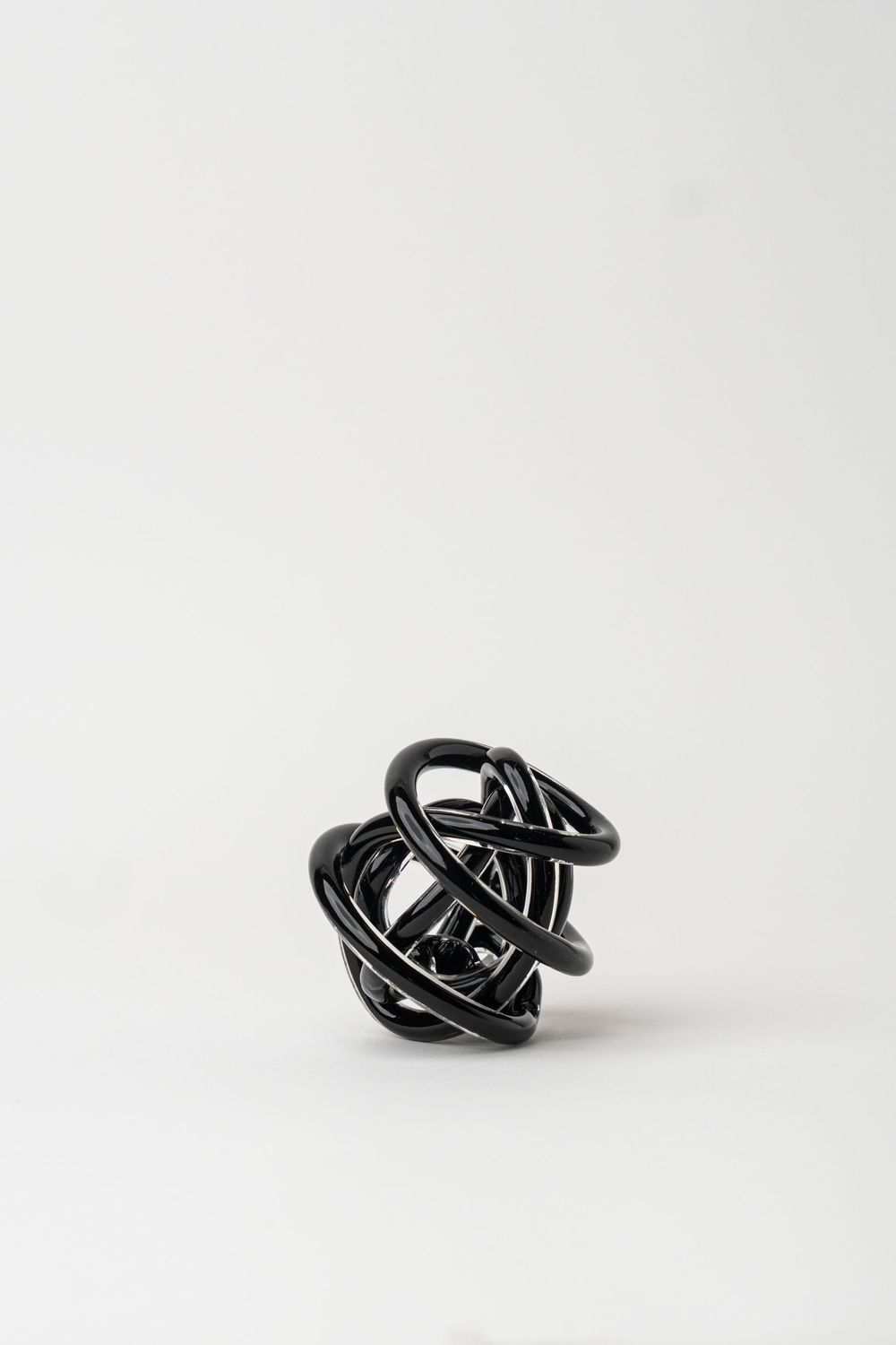 Hand-Made Glass Knots Negro - Pequeño