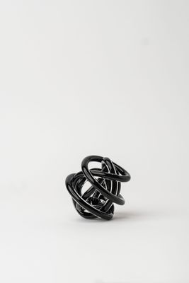 Hand-Made Glass Knots Negro - Pequeño
