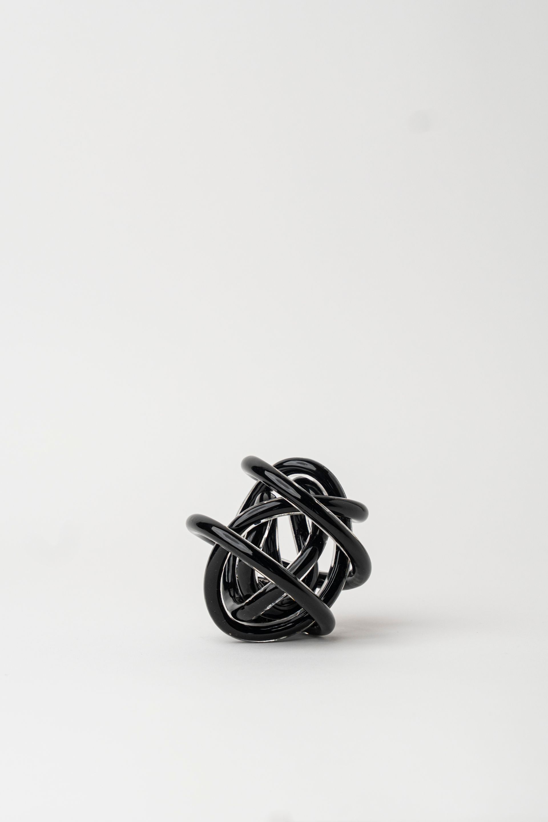 Hand-Made Glass Knots Negro - Pequeño