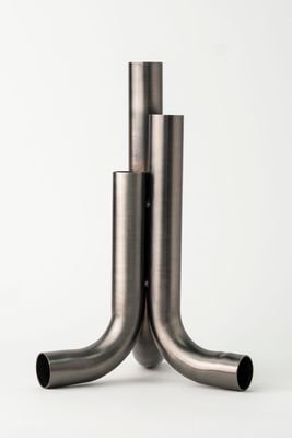 Three Way-Pipe Vase Silver