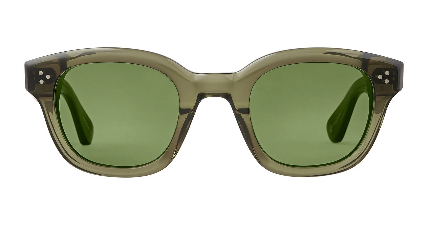 Garrett Leight Cyprus Sun, Color: WG Willow/Green, Size: 47-26-140-39