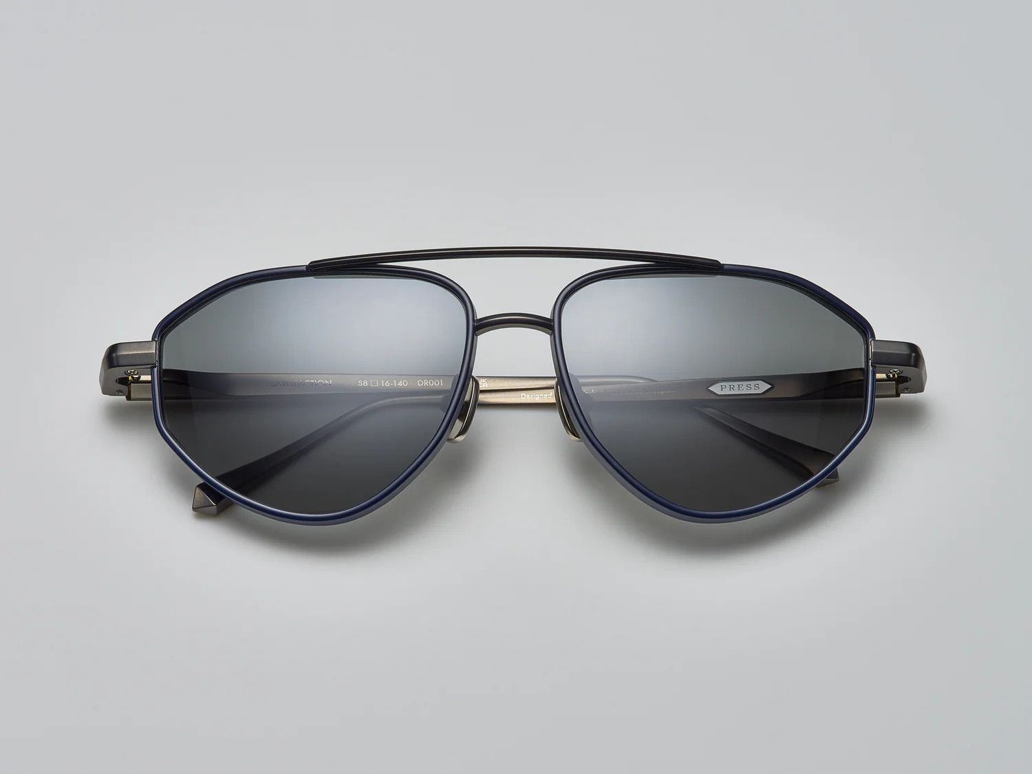 Press Satisfaction Sun, Color: Navy / Ruthenium - DR001